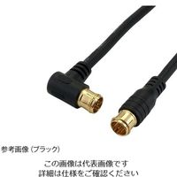 ホーリック アンテナケーブル L字/差込式ーストレート/差込式 3m HAT30-108LPBK 1本 4-2344-03（直送品）