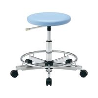 アズワン カラフルラウンドチェア ブルー LRN-BR 1個 4-2544-03（直送品）