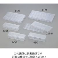 アズワン スチロール角型分割ケース 200×72×41mm 2分割 12個入 4-2275-01 1箱(12個)（直送品）
