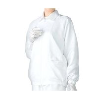 アズワン 無塵衣AS203C(男女兼用上着) ホワイト 4L 6-7524-16 1着（直送品）