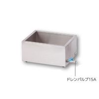 アズワン ステンレス水槽 角型 ドレンバルブ付 15A 断熱あり 18L