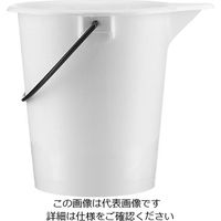 アズワン 目盛付厚手バケツ 10L 白色 注ぎ口有り 2000070588 1個 4-2070-03（直送品）