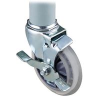 アズワン サイレントプラスチックワゴン用静音キャスター ストッパー付 4-1433-12 1個（直送品）