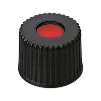 アズワン オートサンプラー用バイアル用 黒キャップ+セプタム(PTFE/シリコン/PTFE) 100個入 4008207 1袋(100個)（直送品）