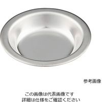 清水アキラ ステン丸皿 フラットエッジ 40mm 1枚 4-1382-01（直送品）