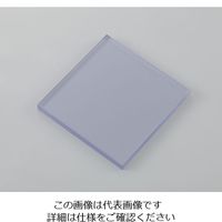 アズワン 樹脂板材（厚物） 硬質PVC・クリアー 495×495×20mm 1個 4-2295-02（直送品）