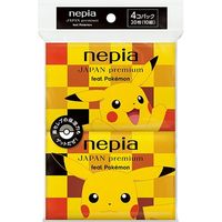王子ネピア ネピア JAPAN premium feat. Pokemon ポケットティシュ　1セット（20枚(10組)×4個入）×20（直送品）