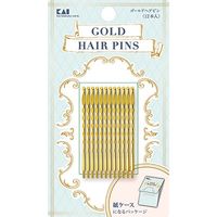 貝印 HA3075ゴールドヘアピン 4901601300871 1セット(12本×12)（直送品）
