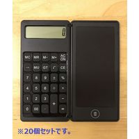 日東（NITTO）　5.5インチ　電卓付きペーパーレスメモパッド  PMC-55BK　1セット20個（直送品）