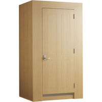 ストア・エキスプレス 木製フィッティングルーム ドアタイプ エクリュ 2284-1300 1セット（直送品）