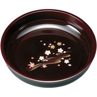田倉漆芸 8.0 梅鉢　溜　みやび春秋 24-43-5 1個（直送品）