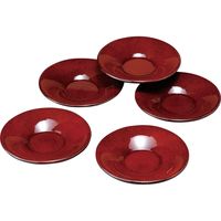 田倉漆芸 4.0 茶托 ななこ(5枚入り) 24-47-7 1セット（直送品）