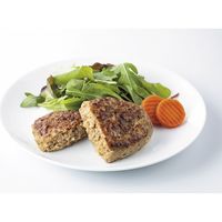 「業務用」 ニチレイフーズ ＲＵハンバーググロッソ１３０ 3462200 １ケース　130g×24PC　冷凍（直送品）