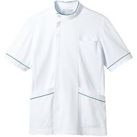 住商モンブラン ジャケット　メンズ　半袖 白/ターコイズ 72-1214 7L 1枚（直送品）