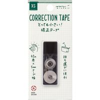 XS 修正テープ 5mm幅×4.2m 黒 35262006 1セット（4個） デザインフィル（直送品）