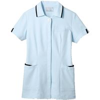 住商モンブラン ナースジャケット　半袖 サックス/ネイビー 73-2423 8L 1枚（直送品）