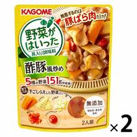 カゴメ 野菜がはいった具入り調味料 酢豚風炒め 2箱