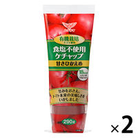 ハグルマ 有機栽培トマト使用 食塩不使用 ヘルシーケチャップ 290g 2本