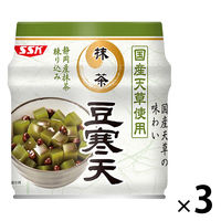 清水食品 国産天草使用 抹茶豆寒天 1セット（3缶）