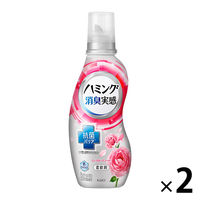 【アウトレット】ハミング 消臭実感 ローズガーデンの香り 本体 530ml 1セット（2個入） 柔軟剤 花王