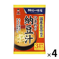 神州一味噌 ひきわり納豆汁 3食×4個