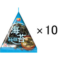 ハナマルキ 三角パックごちそう具材 海苔のおみそ汁 10個