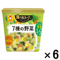 東洋水産 食べるスープ 7種野菜 鶏白湯 6個