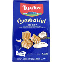 Loacker（ロアカー） クワドラティーニ ウエハース ココナッツ 125ｇ 1袋
