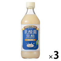 ヤマモリ 乳酸菌黒酢 ヨーグルト味 500ml 3本