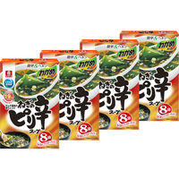 理研ビタミン リケン わかめスープ ファミリーパック ねぎのピリ辛スープ8袋 4個