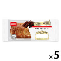 Pasco ロングライフパン 棒チョコデニッシュ 1セット（5個入） 敷島製パン