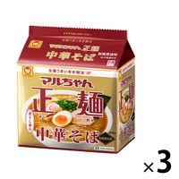 東洋水産 マルちゃん正麺 中華そば 和風醤油 5P 3個
