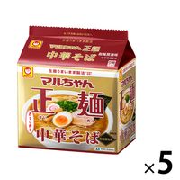 東洋水産 マルちゃん正麺 中華そば 和風醤油 5P 5個