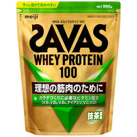 プロテイン ザバス(SAVAS) ホエイプロテイン100 抹茶風味 980g 1個 明治