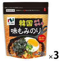 ニコニコのり　韓国味もみのり　30g　 1セット（3個）