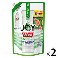 除菌ジョイコンパクト JOY 緑茶の香り 詰め替え ジャンボサイズ 1330mL 1セット（2個） 食器用洗剤 P&G