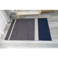 スミノエ クレンゼラグ 抗菌・抗ウィルスラグ 1300×1800mm ネイビー 1枚（直送品）