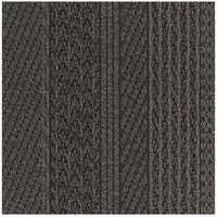 川島織物セルコン タイルカーペット ユニットラグ ケーブルニットII ブラウン UR1818_BR 1セット（6枚入）（直送品）