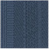 川島織物セルコン タイルカーペット ユニットラグ ケーブルニットII ブルー UR1817_B 1セット（6枚入）（直送品）