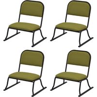 エイ・アイ・エス 楽座椅子 ロータイプ グリーン RCL-03GN-4PCS 1セット(4脚入)（直送品）