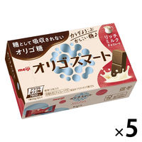 オリゴスマートリッチミルクチョコレート フラクトオリゴ糖 5箱 明治 チョコレート