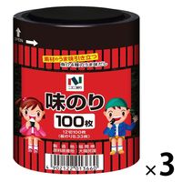 ニコニコのり 味付のり卓上 12切100枚 3個 海苔