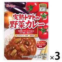 ハウス食品 完熟トマトの野菜カレー 1セット（3個）