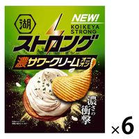 湖池屋ストロング　ポテトチップス　濃サワークリームオニオン 6袋 スナック菓子