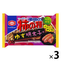 亀田製菓 亀田の柿の種ゆず明太子味6袋詰 182g 3袋 お菓子 あられ せんべい