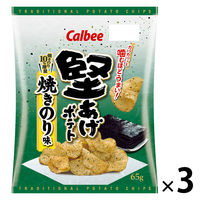 カルビー 堅あげポテト 焼きのり味 65g 3袋