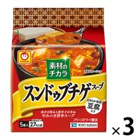 東洋水産 素材のチカラ スンドゥブチゲスープ（5食入） 3個