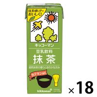 キッコーマン 豆乳飲料 抹茶 200ml 1箱（18本入）