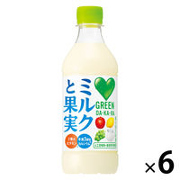 サントリー GREEN DA・KA・RA（グリーンダカラ） ミルクと果実 430ml 1セット（6本）