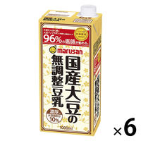 マルサン 調製豆乳 1000ml 1箱（6本入） - アスクル